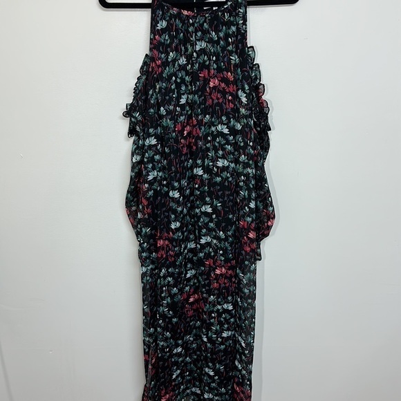 1 State Floral Cold Shoulder Dress Small - Picture 3 of 7